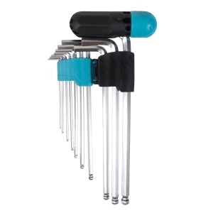 DZ 10-piece Allen key set, MT 1.5–10 mm, Cr-V - Img 3
