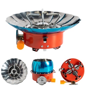F foldable camping stove with piezo ignition 145*145*120
