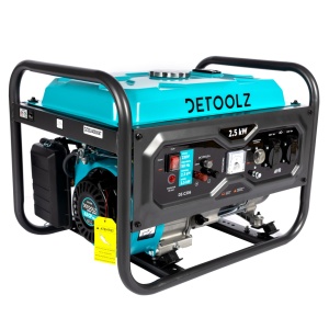 Generator Detoolz 2.5kW 2 sockets 230V petrol, 4T, manual start 15L without wheels G01 G01 - Img 8