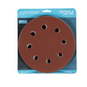 Hartie abraziva P120 8gauri 180mm (1buc=10pcs) - Img 2