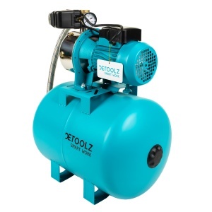 Hidrofor Detoolz 0.9 kW, debit maxim 3300l/h, inaltime maxima pompare 45m, corp pompa inox, butelie 50L - Img 2