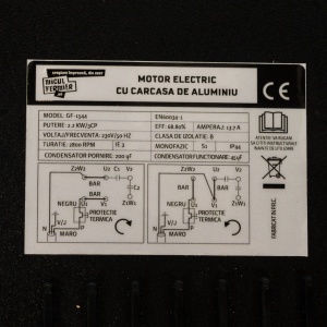 Little Farmer electric motor 2.2KW, 2800 rpm, aluminium housing - Img 2