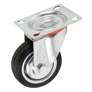 Roata pivotanta Detoolz, cauciuc 75x22mm G01