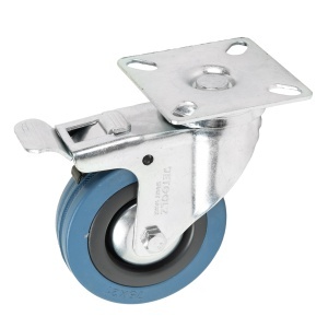 Roata pivotanta Detoolz, cauciuc+PP 75x21mm CF G01 - Img 1