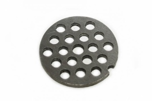 Sieve for meat machine no. 5 with small holes