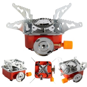 Camping stove Micul Fermier, heating capacity 2.8 kW, piezo-electric ignition, compatible with gas spray, 95*95mm