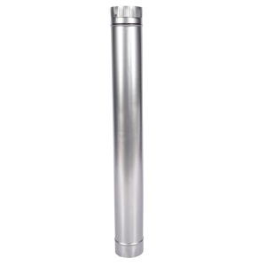 Galvanised flue pipe for wood-burning stoves, 120 mm