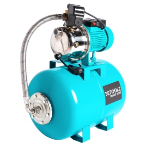 Hidrofor Detoolz 0.75 kW, debit 3300l/h, inaltime de pompare 45m, carcasa pompa inox, volum butelie 50 litri - Img 2
