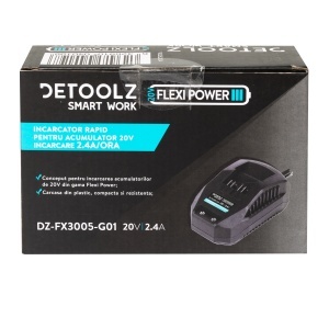 Incarcator rapid pentru acumulator 20V, incarcare 2.4A/h, Detoolz - Img 5