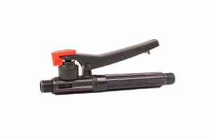 Lance handle with RED button