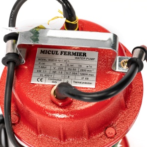 Pompa apa murdara Micul Fermier, 1.1 kW, debit maxim 15000 l/h, inaltime maxima de pompare 15 m, corp pompa fonta, cu plutitor - Img 6