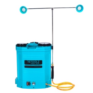 Pompa de stropit Detoolz, capacitate 17l, pompa dubla, cu acumulator
