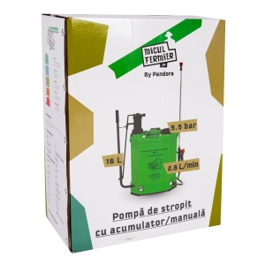 Pompa de stropit Micul Fermier, capacitate 16l, Pandora, utilizare manuala/acumulator - Img 4