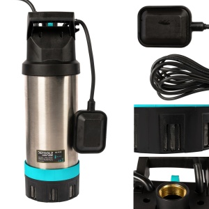 Pompa submersibila inox cu plutitor 1000W 6300L/H - Img 6