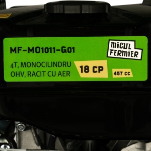 Tocator crengi Micul Fermier, motor benzina 18CP, diametru maxim de taiere Ø120mm, cu carlig de remorcare, pentru brichete - Img 9