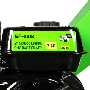 Tocator pentru crengi si vita de vie Micul Fermier, Ø60mm, motor benzina 7CP pentru rumegus - Img 12