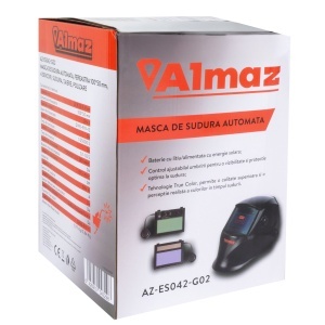 Almaz automatic welding helmet, 100x50mm viewing window, 4 sensors, welding, cutting, grinding - Img 6