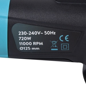 Angle grinder 720W 125 on/off side angle grinder - Img 2