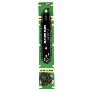 Blade and 2 chains set – Little Forester, 14", 3/8" pitch, 1.3 mm thick, 50 spikes, 25 teeth