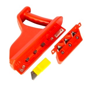 Dispozitiv Detoolz pentru sanfrenare gips-carton, aschiere unghi 45°60°, cu 10 lame - Img 5