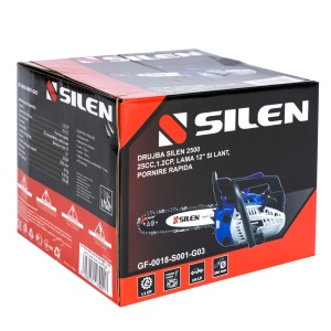 Drujba SILEN 2500, capacitate cilindrica 25CC, 1.2CP, 1 lama 12", 1 lant, pornire rapida - Img 9