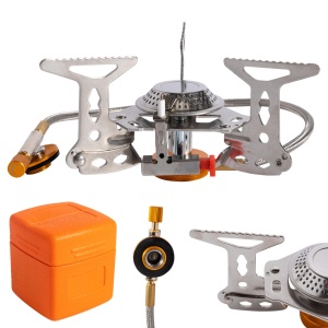 Folding camping stove with piezo ignition 150*85mm