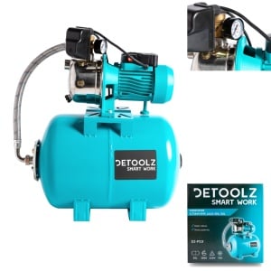 Hidrofor Detoolz 0.75 kW, debit 3300l/h, inaltime de pompare 45m, carcasa pompa inox, volum butelie 50 litri - Img 3