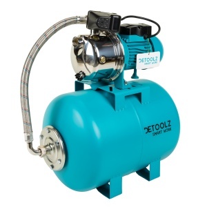 Hidrofor Detoolz 0.9 kW, debit maxim 3300l/h, inaltime maxima pompare 45m, corp pompa inox, butelie 50L - Img 6