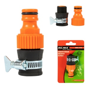 Hose Connector with 1/2" hose clamp SAYIM MD304 24pcs/pg