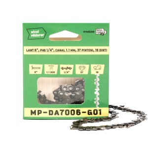 Lant drujba Micul Padurar, lungime 4'', pas 1/4'', grosime 1.1mm, 28 pinteni, 14 dinti, semi-chise - Img 3