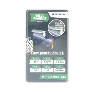 Micul Padurar Professional chain, 13", pitch .325", 1.5 mm link thickness, 56 links, 28 teeth, full-chisel