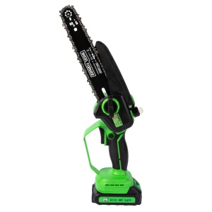 Mini drujba pe acumulator, Micul Fermier, 20V, cu doua lame 6'' si 8'', doua lanturi - Img 15