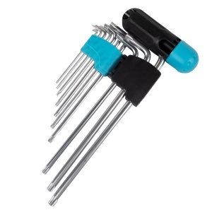 Set chei imbus Detoolz, 10 bucati, maner T, dimensiuni 1.5mm/2mm/2.5mm/ 3mm/4mm/5mm/6mm/8mm/9mm/10mm, material Cr-V - Img 2