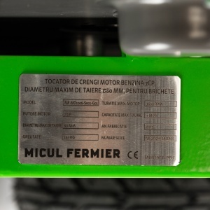 Tocator de crengi Micul Fermier, motor benzina 7CP, 80mm diametru maxim de taiere, pentru brichete - Img 7