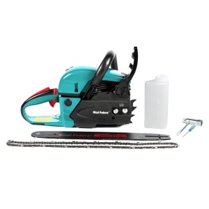 Cha chainsaw MP5200, 52cc displacement, 2.9 HP, 2 blades 16" + 2 chains, metal starter, quick start - Img 15