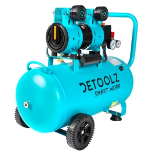 Compresor Detoolz 50L fara ulei, 1680 W, debit 214L/min, 8 bar, 2 prize de aer - Img 8