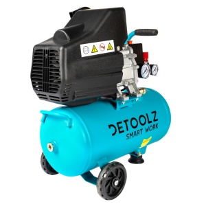 Compressor Detoolz 24L with oil, 1500 W, flow 160L/min, 8 bar, 2 air intakes - Img 7