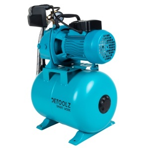 Detoolz 0.9 kW pressure booster, maximum flow rate 2280 l/h, maximum delivery head 40 m, cast iron pump body, 24-litre tank, ejector - Img 8