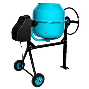 Detoolz concrete mixer, 160-litre capacity, 1000W power, cast iron mixing drum, with wheels - Img 4