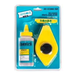 DZ marking set: string, chalk, spirit level