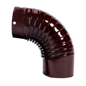 Elbow joint for wood-burning stove, 90°, 120 mm, brown