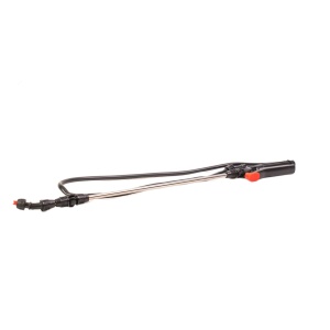 Extendable spray lance with plastic head