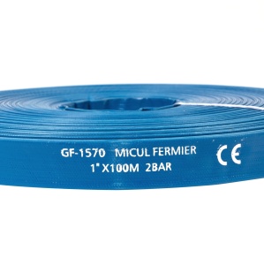 Flat PVC 1'' PVC water backflow hose 100m - Img 2