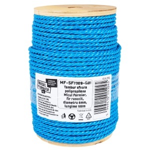 Micul Fermier polypropylene twine spool, twisted thread, 6 mm diameter, 100 m length - Img 3