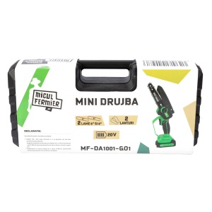Mini drujba pe acumulator, Micul Fermier, 20V, cu doua lame 6'' si 8'', doua lanturi - Img 19