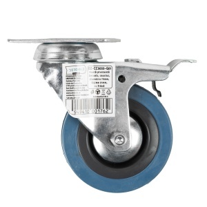 Roata pivotanta Detoolz, cauciuc+PP 75x21mm CF G01 - Img 2
