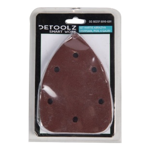 Set hartie abraziva 135x95mm P120 6 gauri (10/set) - Img 3