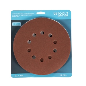 Set of 10 abrasive paper P150 10 sheets 215mm - Img 3