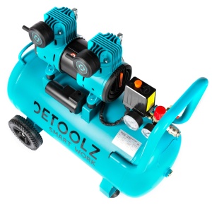 Compresor Detoolz 50L fara ulei, 1680 W, debit 214L/min, 8 bar, 2 prize de aer - Img 9