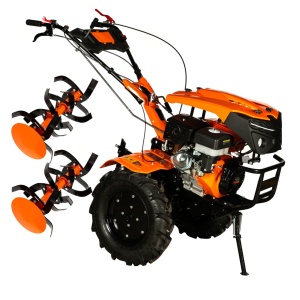 Detoolz 15HP 420cc petrol rotary tiller, 4-stroke, 3-speed, manual start, with wheels